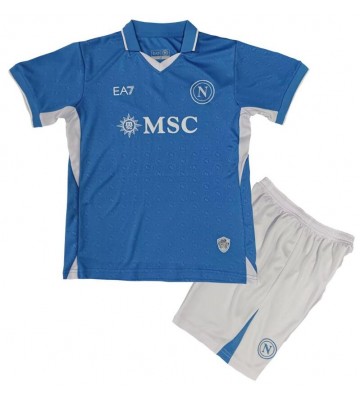 Lacne Dětský Futbalové dres SSC Napoli 2024-25 Krátky Rukáv - Domáci (+ trenírky)